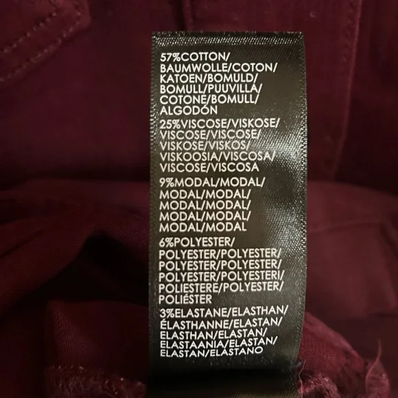 Liverpool Longline Jean Jacket - Ruby/Wine - Picture 8 of 13